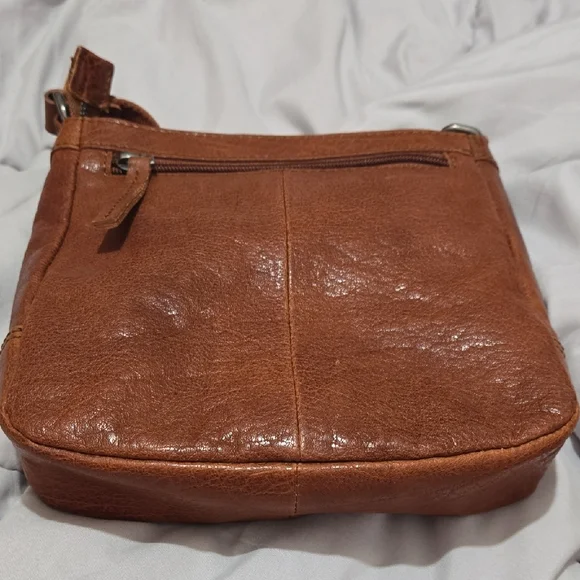 Brown Leather Crossbody Bag by Spikes & Sparrow - Picture 3 of 9
